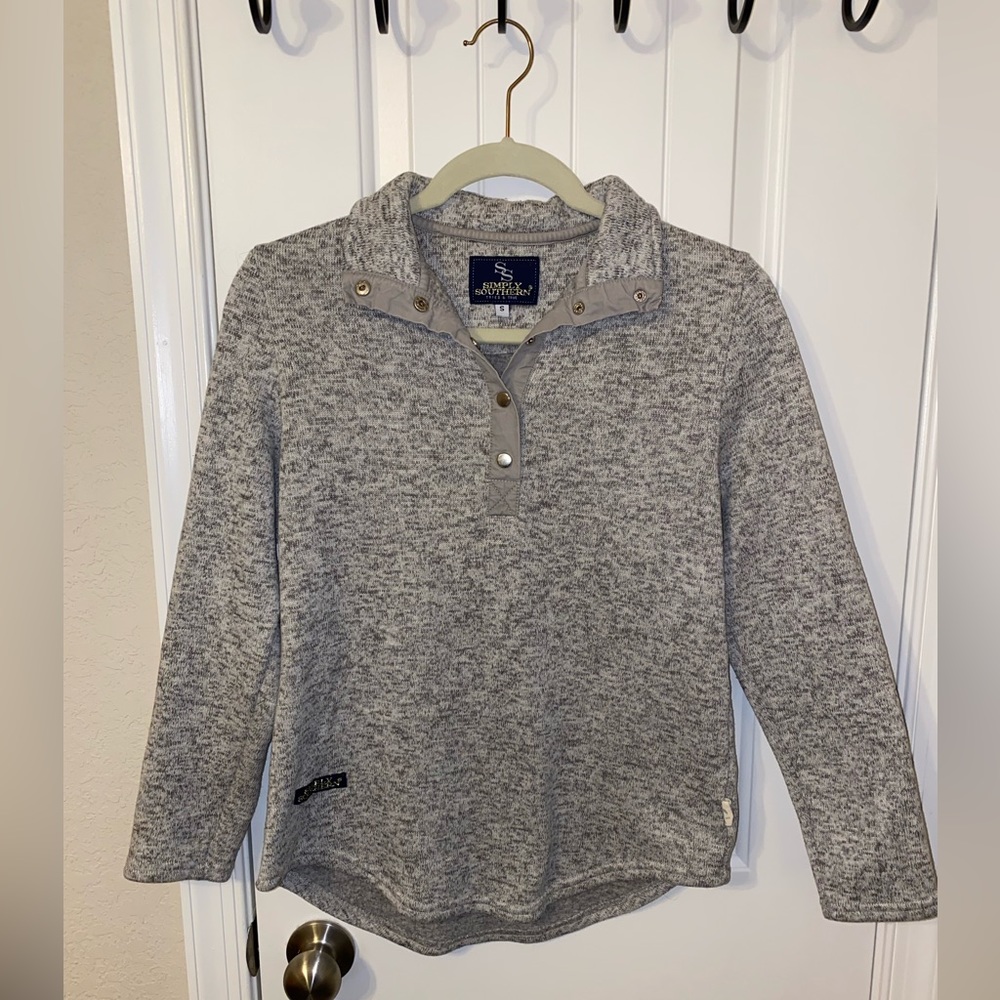 Grey Simply Southern Pullover